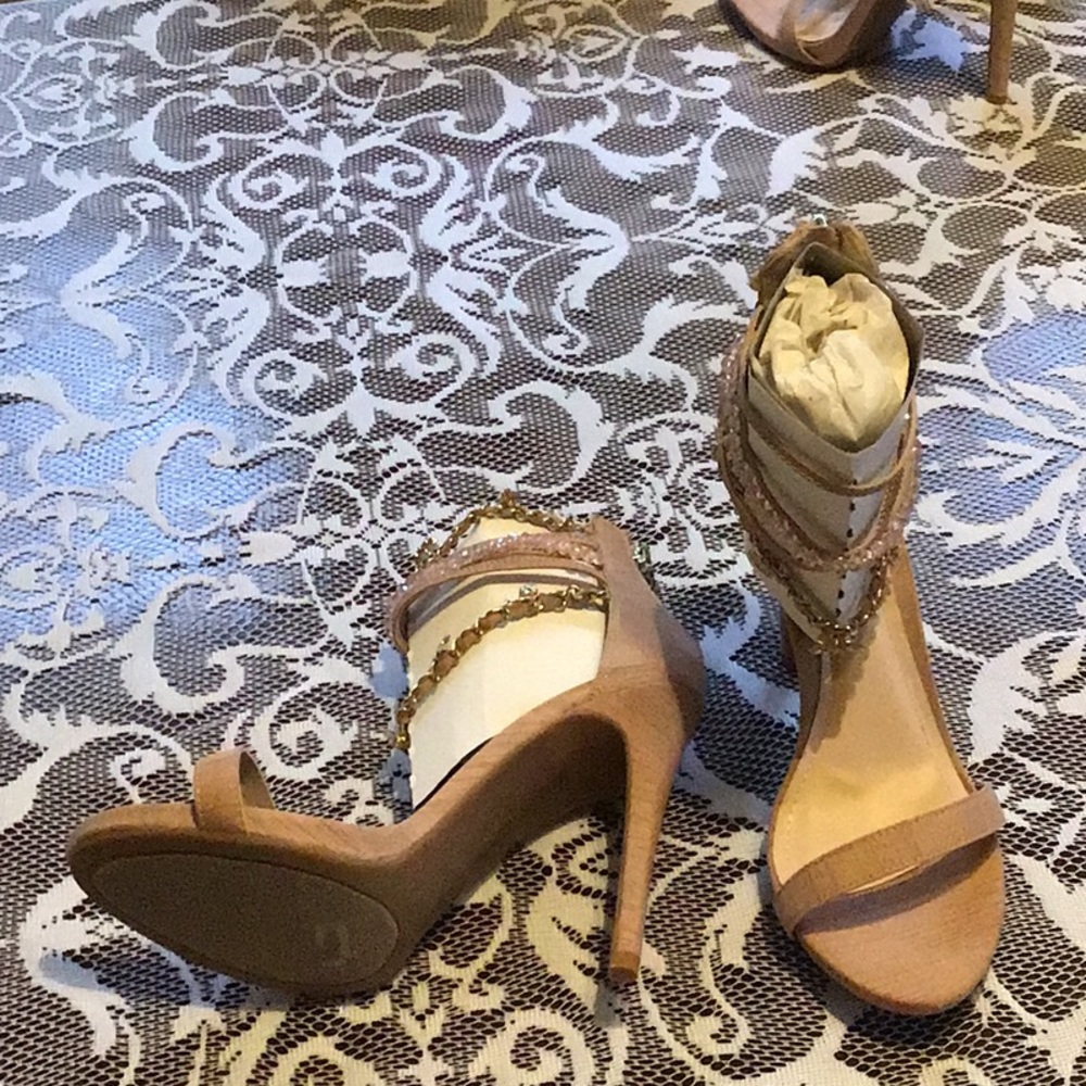 Shoes with decorative straps
